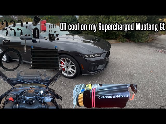 MMR Oil Cooler on my Whipple Supercharged 2024 Mustang Gt!!!