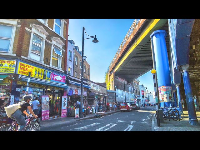 South London Brixton Walk from Clapham Common incl. Electric Avenue & Market 🌞 4K Binaural