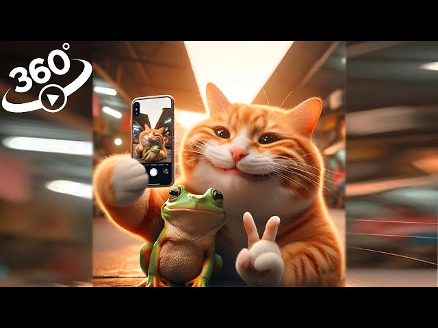 Poor Cat selfi #cat 360º VR Finding challenge