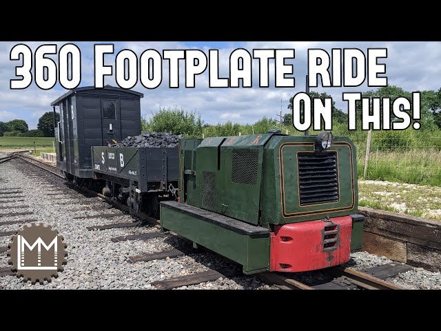 Drivers Eye View on The Statfold Barn Railway - on Hunslet 9332