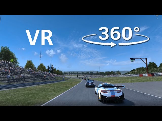 360° Video - Assetto Corsa Competizione Racing Car Gameplay (5K 60fps)