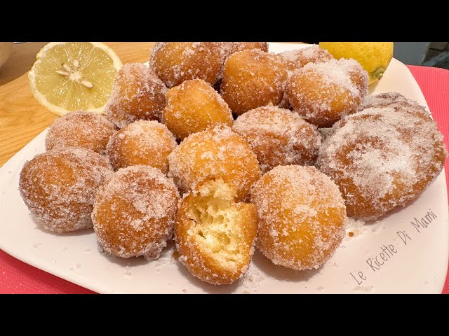 GRANDMOTHER'S SPOON FRIES in 5 minutes - Very soft lemon clouds for Carnival.🎉🍋