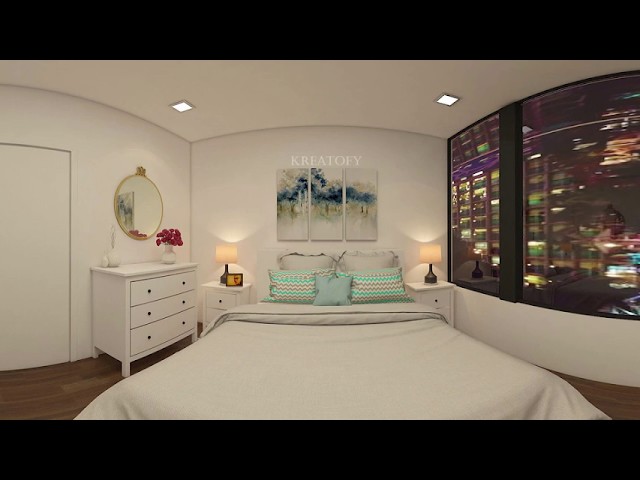 Ikea based Bedroom 360 View