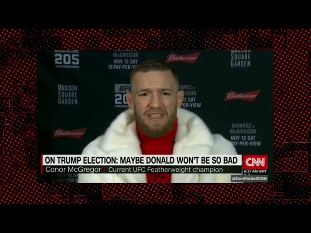 Conor McGregor's Hilarious Response to Anti Trump CNN Reporter