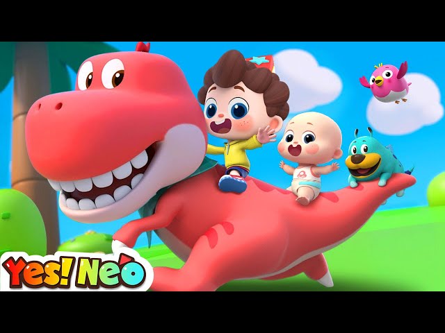 Dino Finger Family 🦖| Dinosaur Song | ABC Song | Nursery Rhymes & Kids Songs | Yes! Neo