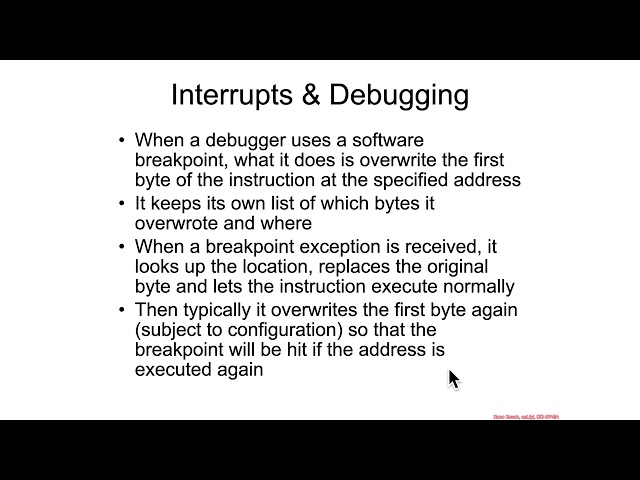 Debugging - Software breakpoints