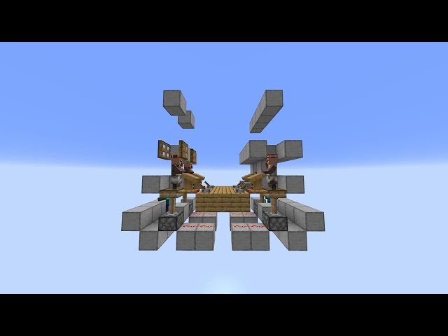 Super simple Minecraft villager trading hall design for 2023