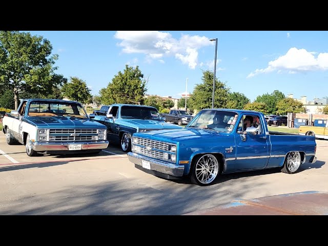 TEXAS TRUCK SHOW! C10 CRUISE IN before the BIG SHOW (C10's In the Park) Waxahachie, Tx in 4k