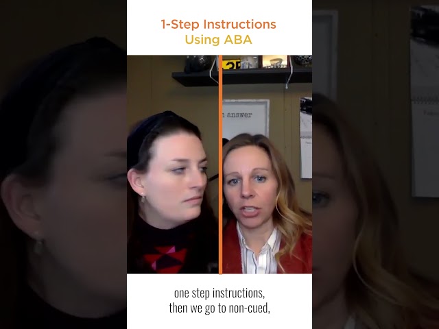 How to Teach 1 Step Instructions Using ABA