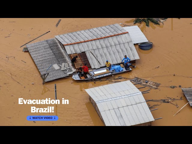 Evacuation in Rio Grande do Sul, Brazil! The worst floods in 70 years, the damage is incalculable!