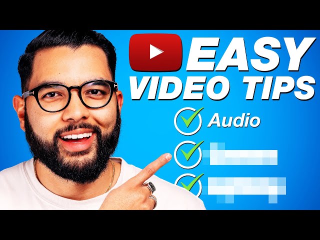 5 SIMPLE Tips to Better YouTube Videos!