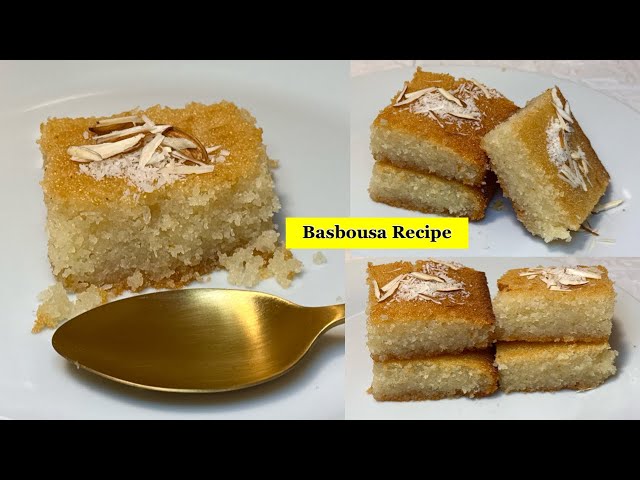 Basbousa Recipe | Basbosa Recipe| Kunafa Recipe| Kunafa| Basbousa| Dessert| Semolina cake/basbossa