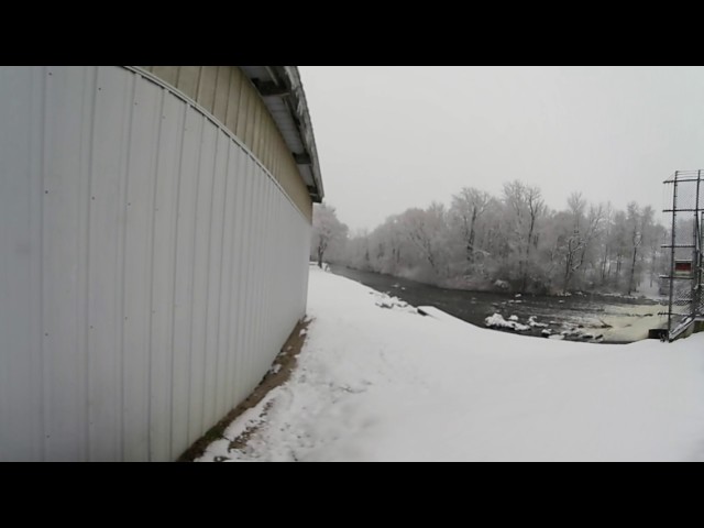 Dam Kiel Wisconsin snow December 4th 2016 unhappily houseless2560×1280 gear 360