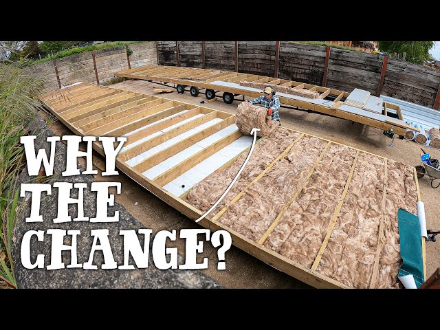 INSULATING THE TIMBER FLOOR | Why we changed our minds and first look at the Egger Protect Flooring