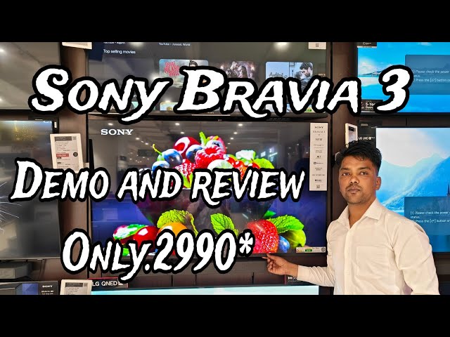 Sony Bravia 3 55S30  Review and Demo Hindi Only.2999* 2024 best TV in world #55inch #sony