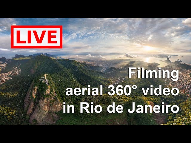 Filming aerial 360° in Rio de Janeiro