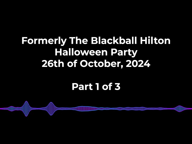 Formerly The Blackball Hilton Halloween Party Gig - Part 1 of 3 - Mackenzie H Live