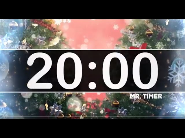 20 Minute Timer with Christmas Music   Jingle Bells   Instrumental Christmas Music for Kids!