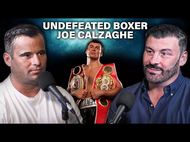 Undefeated Boxer Joe Calzaghe tells his story