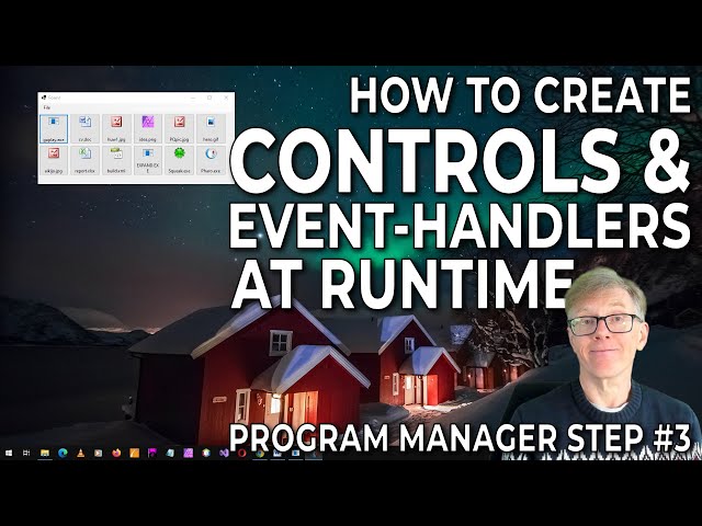 Add Controls to a Form at Runtime  (Code A Program Manager In C# Step 3)