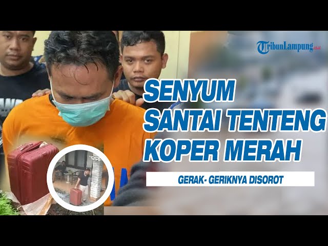 Antok Pemutilasi Uswatun Tersenyum Santai Tenteng Koper Merah, Gerak geriknya Disorot