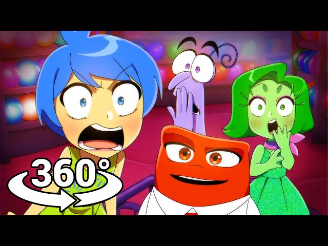 360º VR Joy is Delusional but Anime Inside Out Animation