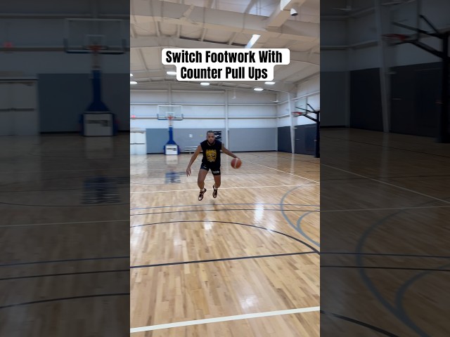 Switch Footwork With Counters For The Pull Up! #hooping #basketball #hoops