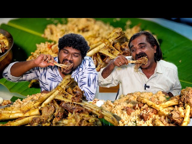 5 KG MUTTON BIRIYANI & MUTTON NALLI 😱🔥 | Eating Challenge ft @saapatturaman  | Foodie Prabu