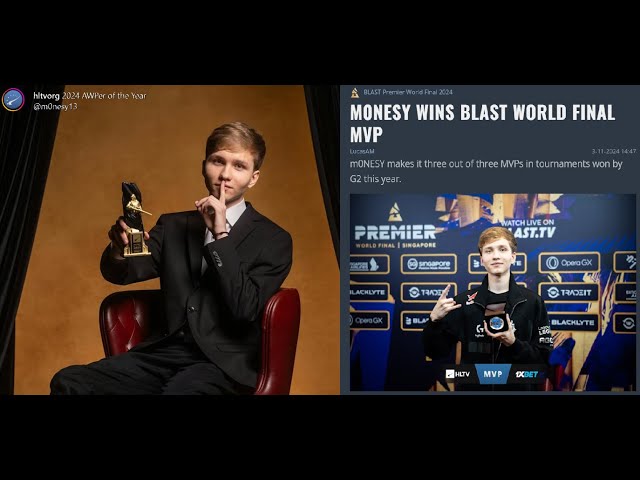 ⚡WINNER OF BLAST WORLD FINAL MVP & AWPER OF THE YEAR ⚡| 🔥M0NESY 2024 HIGHLIGHTS #CS2 #G2 CS🔥