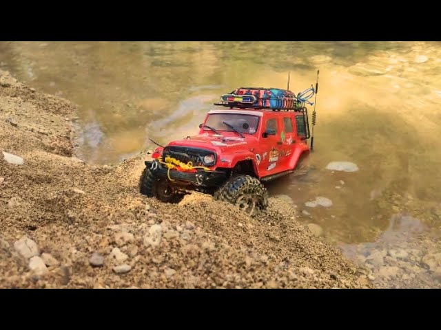 Rc Car Red Offroad Extreme ,Crawler power SCALE  Rubicon Rc Car Mudding 4