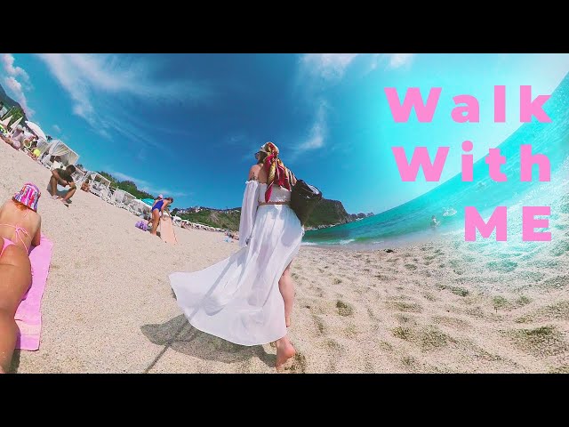 Walk With ME #1 | 5.7K 360 | VR Holiday eXperience | Beach Girls Vlog