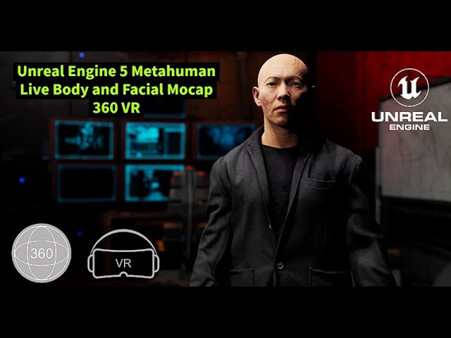 Unreal Engine 5 Metahuman Live Body and Facial Mocap 360 VR