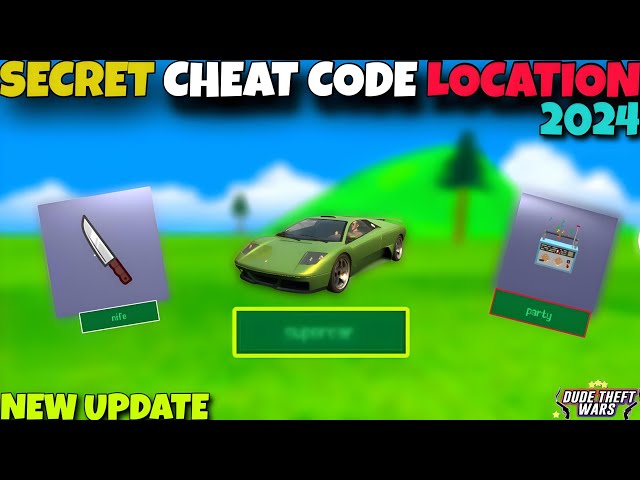 Dude Theft Wars Secret Cheat Codes Location 2024 | Dude Theft Wars All Cheat Codes 2024