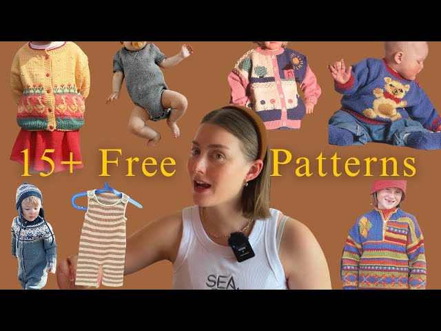 15+ FREE Knit Patterns for Kids & Babies