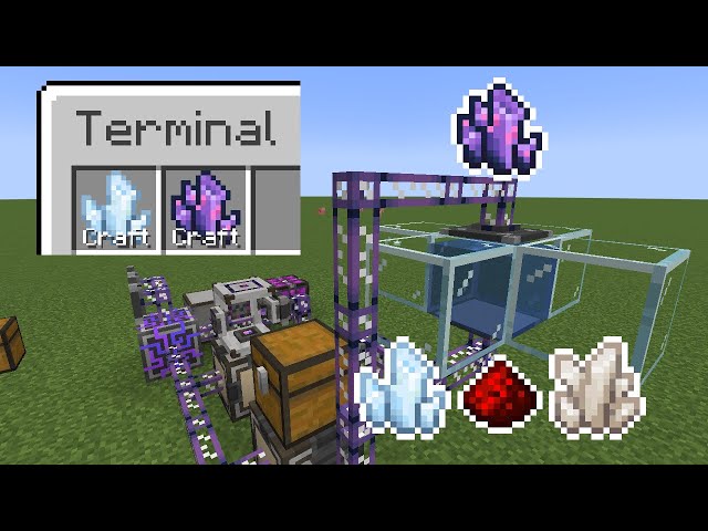 Autocrafting Charged Certus Quartz and Fluix Crystal in AE2 - Minecraft 1.20.1 tutorial