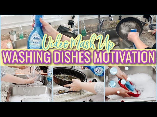 WASHING DISHES MOTIVATION VIDEO MASH UP | 13 MINS OF WASHING DISHES | WASH DISHES CLEAN WITH ME