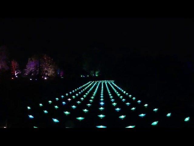 360 VIDEO: Voyage flotilla of boats lighting up Christmas At The Botanics 2019