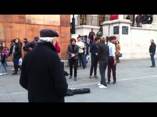 One Direction warming up before shooting 'One Thing' 28th November 2011