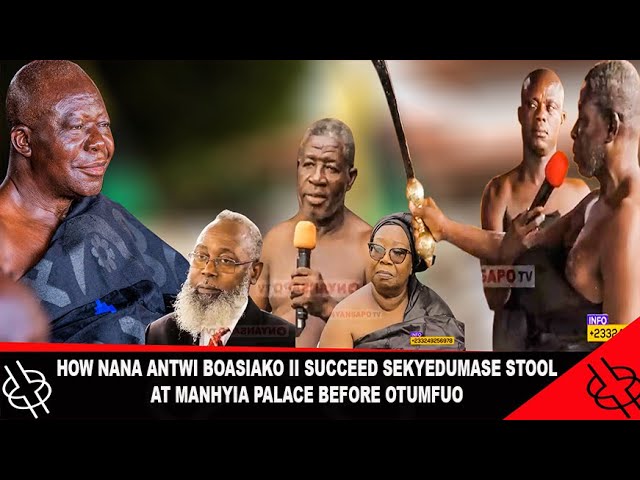 HOW NANA ANTWI BOASIAKO II SUCCEEDED SEKYEDUMASE STOOL AT MANHYIA PALACE BEFORE OTUMFUO