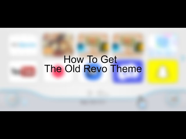 How To Get The Old Wii Menu On The Revo Launcher