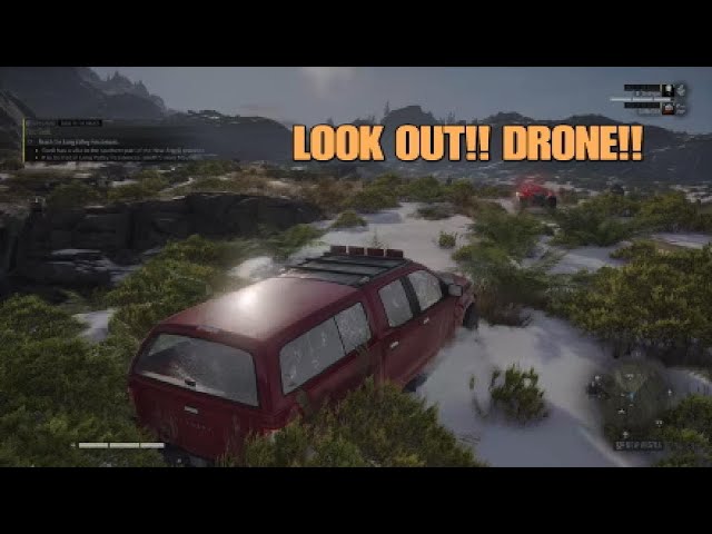 Ghost Recon Breakpoint - 4WD vs Aamon Drone