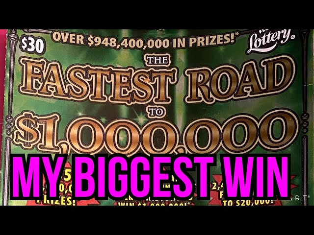 MY BIGGEST WIN ON FASTEST ROAD TO $1M #BIGGESTWIN #SCRATCHER