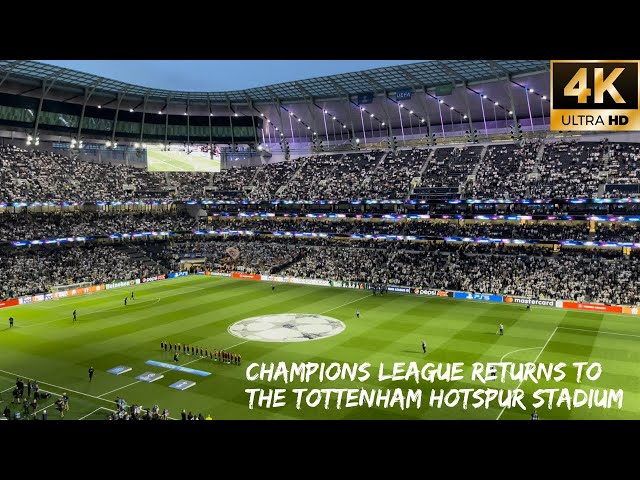 ⚽️ Champions League Football Returns To The Tottenham Hotspur Stadium ⚽️ Spurs 2-0 Marseille [4K]