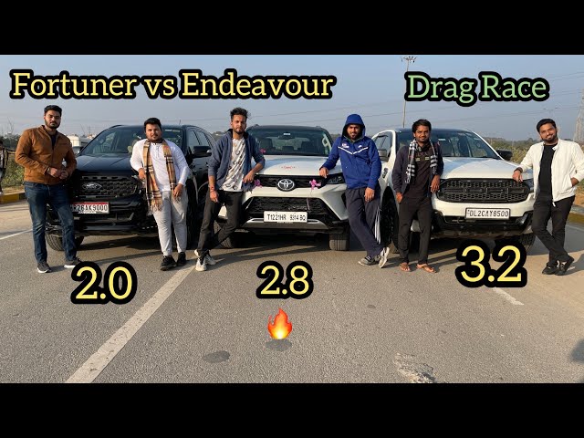 Fortuner Legender Vs Endeavour Drag Race