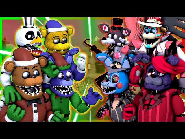 [SFM FNaF] FNaF Hazbin Hotel vs Christmas Animatronics