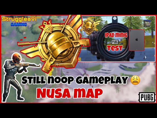 Nusa map gameplay chicken 😎| iPad mini6❤️‍🔥smooth + 60FPS | PUBG mobile |