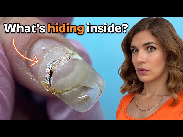 Hair Caught in Her Nails !? 😳 How to Fix it ft. Melodysusie HEMA-free gel polish kit Fleurwee