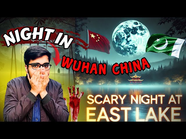 Exploring Wuhan’s Empty East Lake at Night😱Pakistani In China 🇨🇳