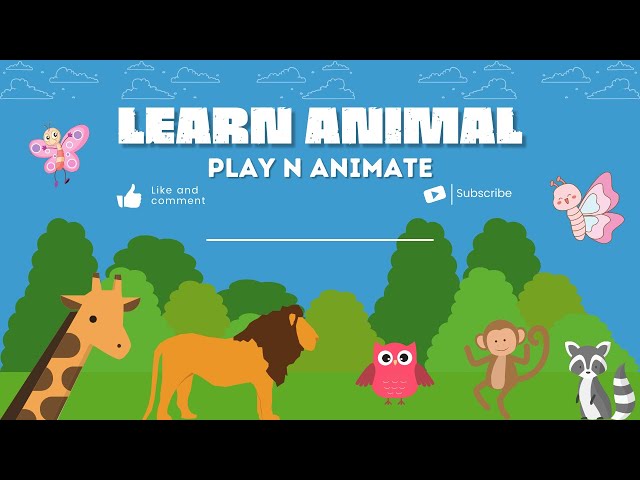 🦁 Learn Animals for Kids | Fun Animal Names & Sounds! 🐘🐶