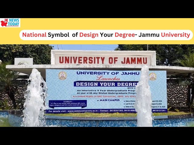 National Symbol  of Design Your Degree- Jammu University | JK News Today